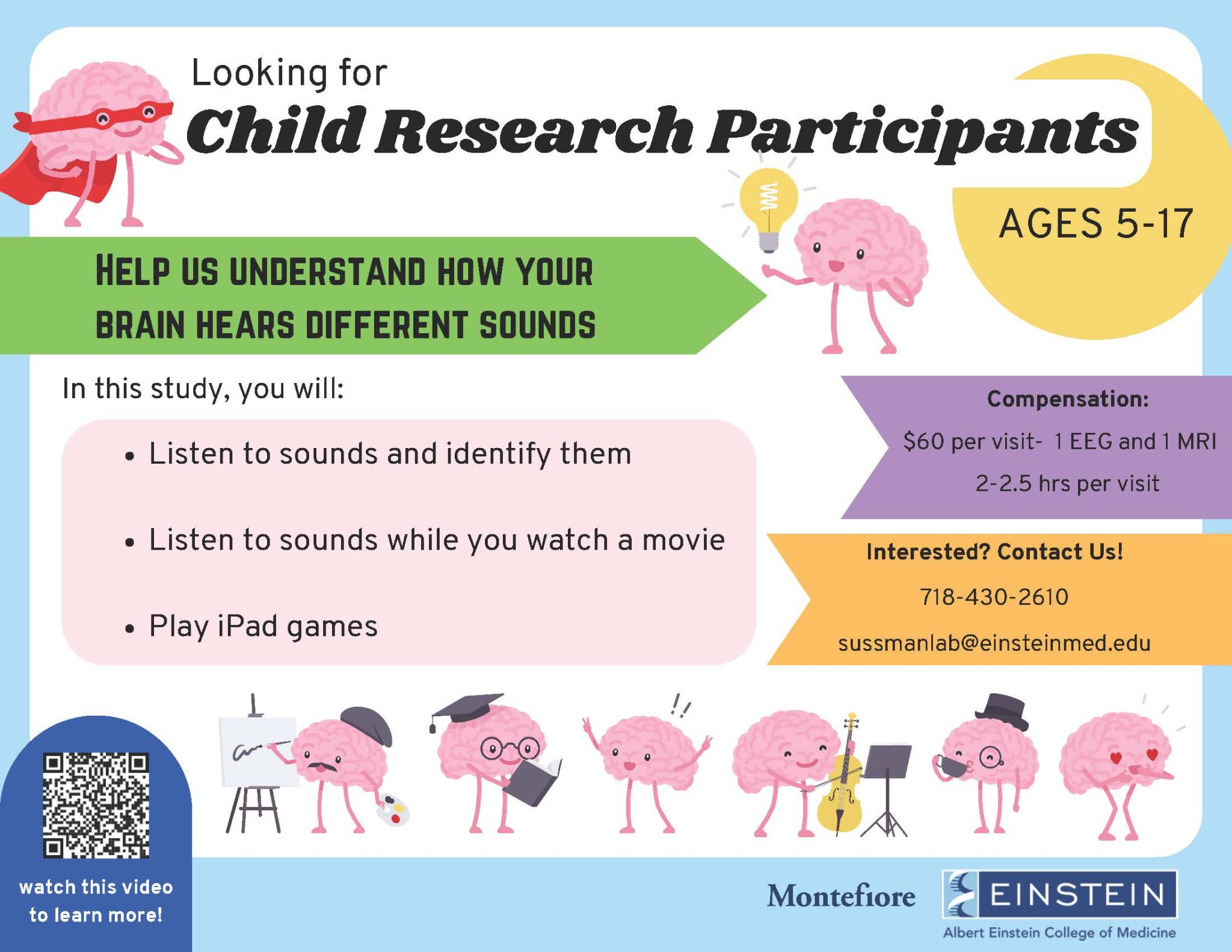Children ages 5-12 cognition study - Click to view full poster